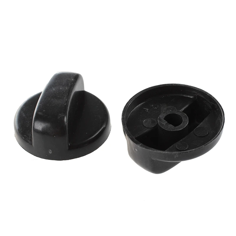 28 Pcs. 8Mm Hole Black Gas Stove Cooker Rotary Switch Knobs For The Kitchen