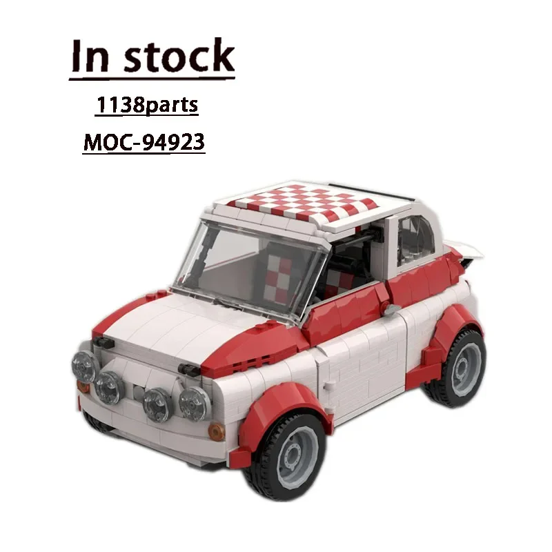 

MOC-94923 Classic Mini Sports Car Racing Building Block Model 1138 Parts MOC Creative DIY Kids Birthday Building Blocks Toy Gift