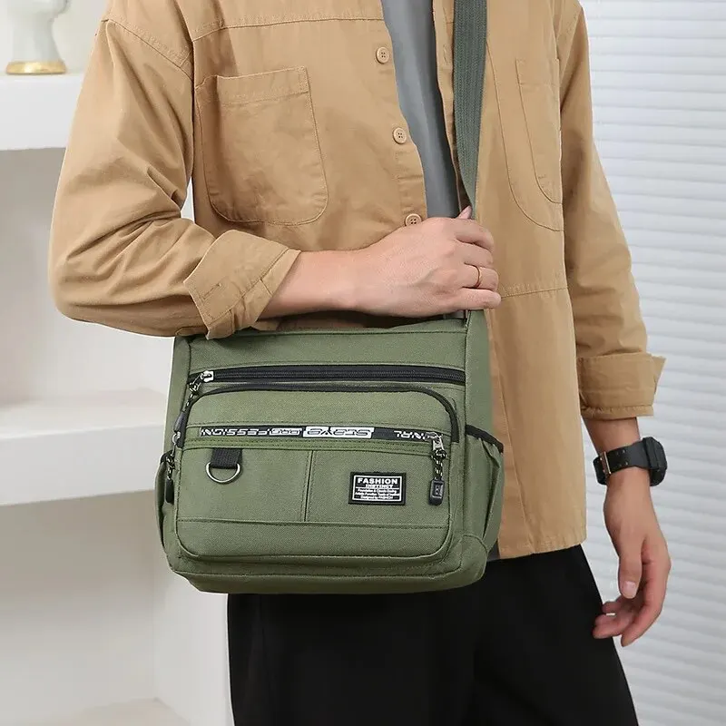 Herren-Umhängetasche, modische Aufbewahrungstasche, Schultertaschen für Business und Freizeit, Damen-Crossbody-Tasche, Herren-Umhängetasche – Detail 10
