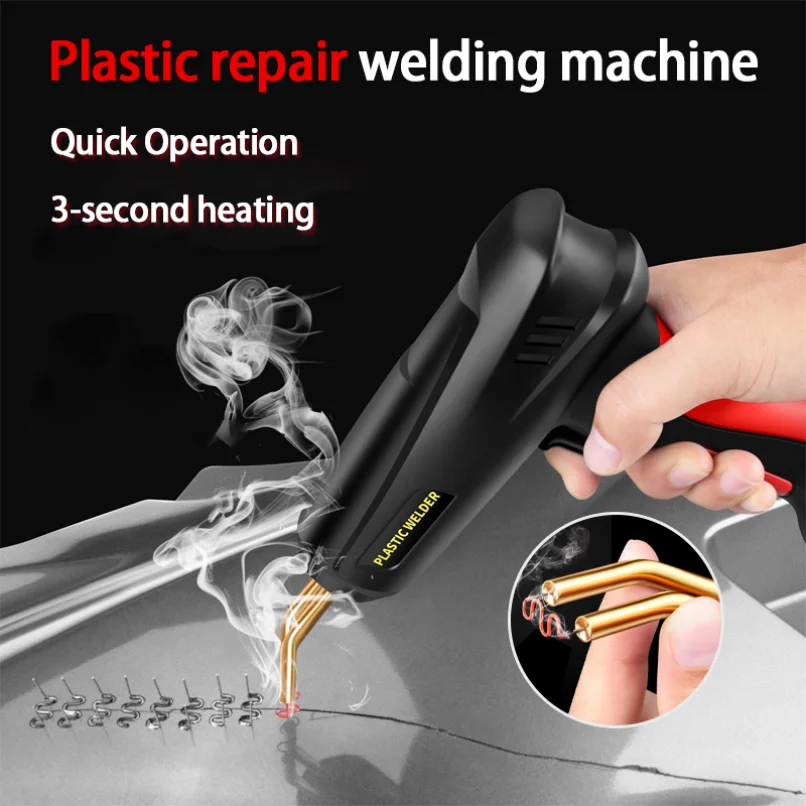 

Upgraded 2 in 1 Plastic Welding Kit Hot Stapler Soldering Gun 6/4 Types Staples for Car Bumper Repair 200W Welder Machine Repair