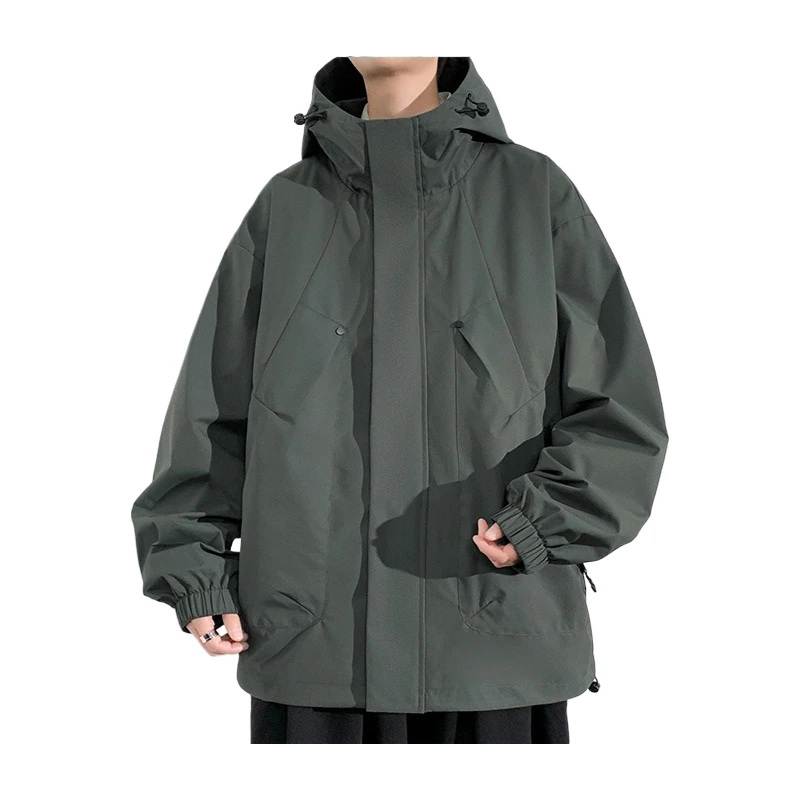 

Spring Autumn New High-quality Men's Jacket Solid Color Fashion Trend Casual Versatile Comfortable Loose Fashion Plus Size Coat