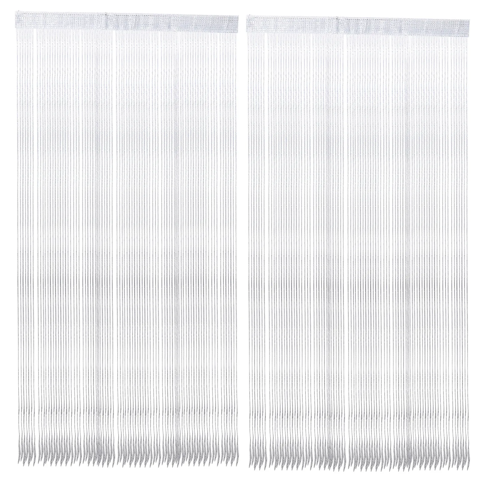 

2Pcs Curtain Vivid String Curtains for Door Wall Window Joyful Atmosphere Decor Stage Photo Backdrop