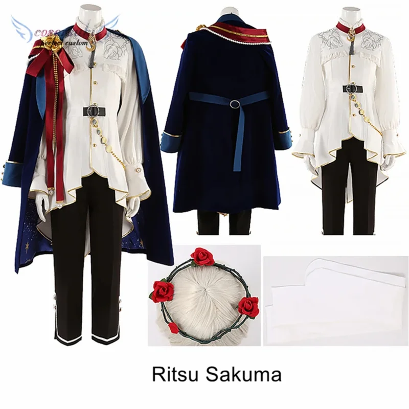 Ensemble Stars Knights Ritsu Sakuma Cosplay Costume Stage Performance Convention Costumes