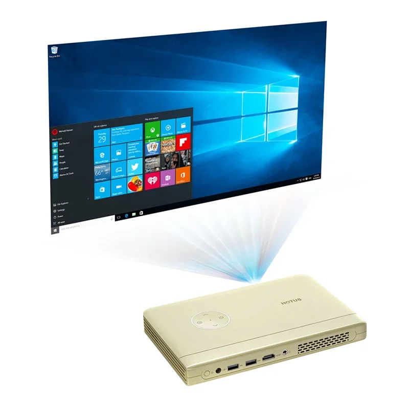 TD-H2 بالجملة Win10 OS متعدد الأغراض الذكية بيكو العارض كامل HD جهاز عرض الكمبيوتر اللاسلكية فيلم أجهزة العرض الصغيرة #3