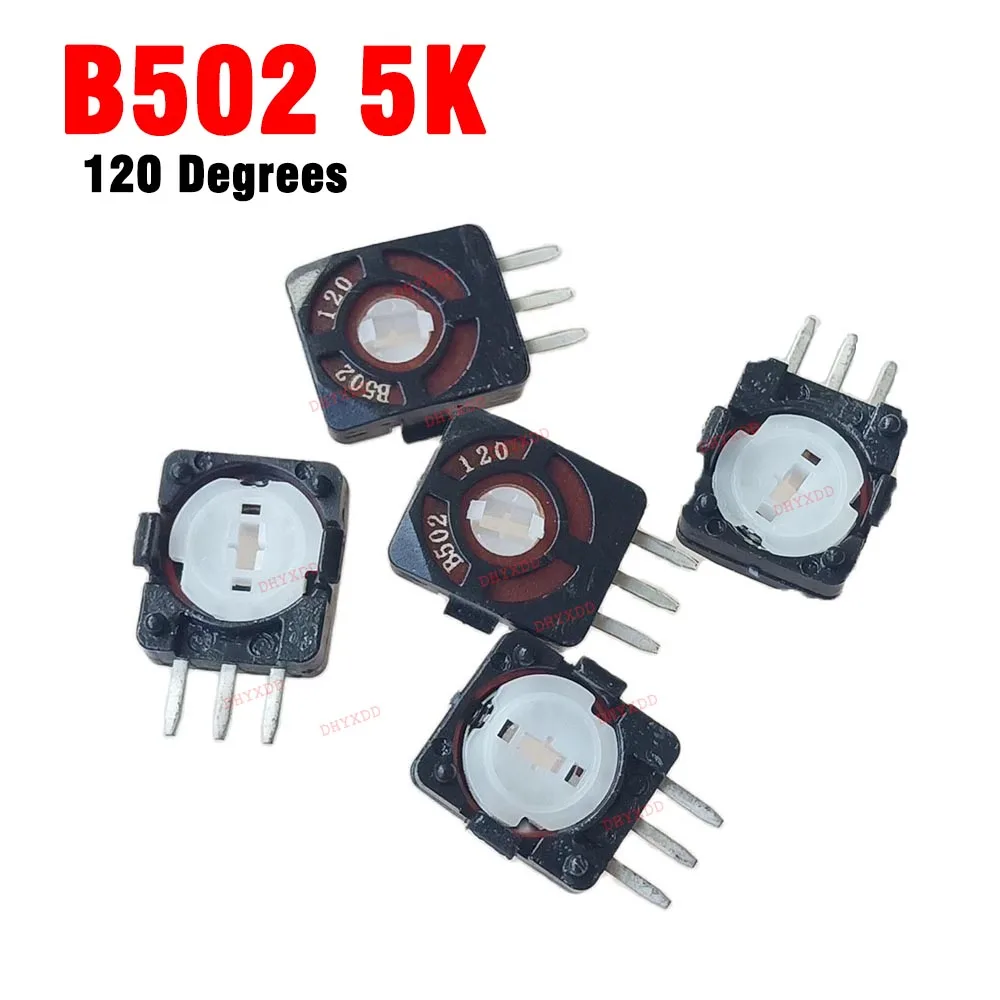 5pcs Remote Control Aircraft Rocker RC Airplane Potentiometer Piece 103 10K 60 330 Degrees B502 502 5K 45 60 90 120 Degrees