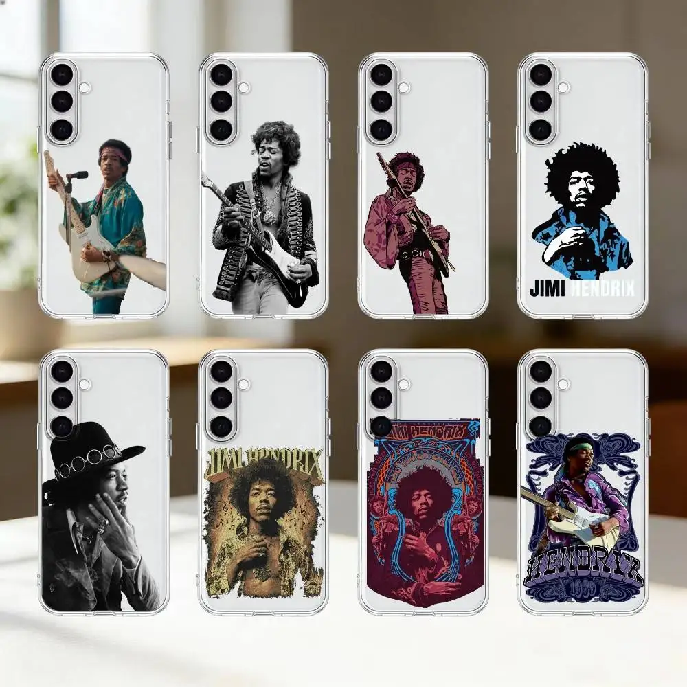 

J-Jimi H-Hendrix All Along the Watchtower Phone Case For Samsung Galaxy A91,80,73,72 ,71,53,52,32 ,31,22,21s,20,Transparent Case