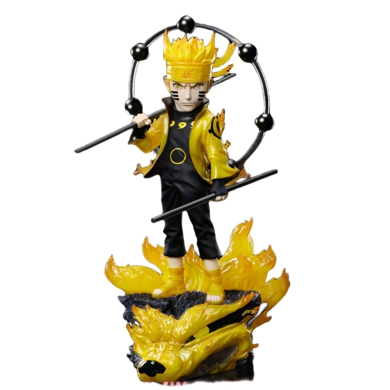 12Cm Gk St Studio Wcf Naruto Uzumaki Naruto Uchiha Sasuke Anime Action Figure Statue Model Collectible Garage Kit Toys Gift