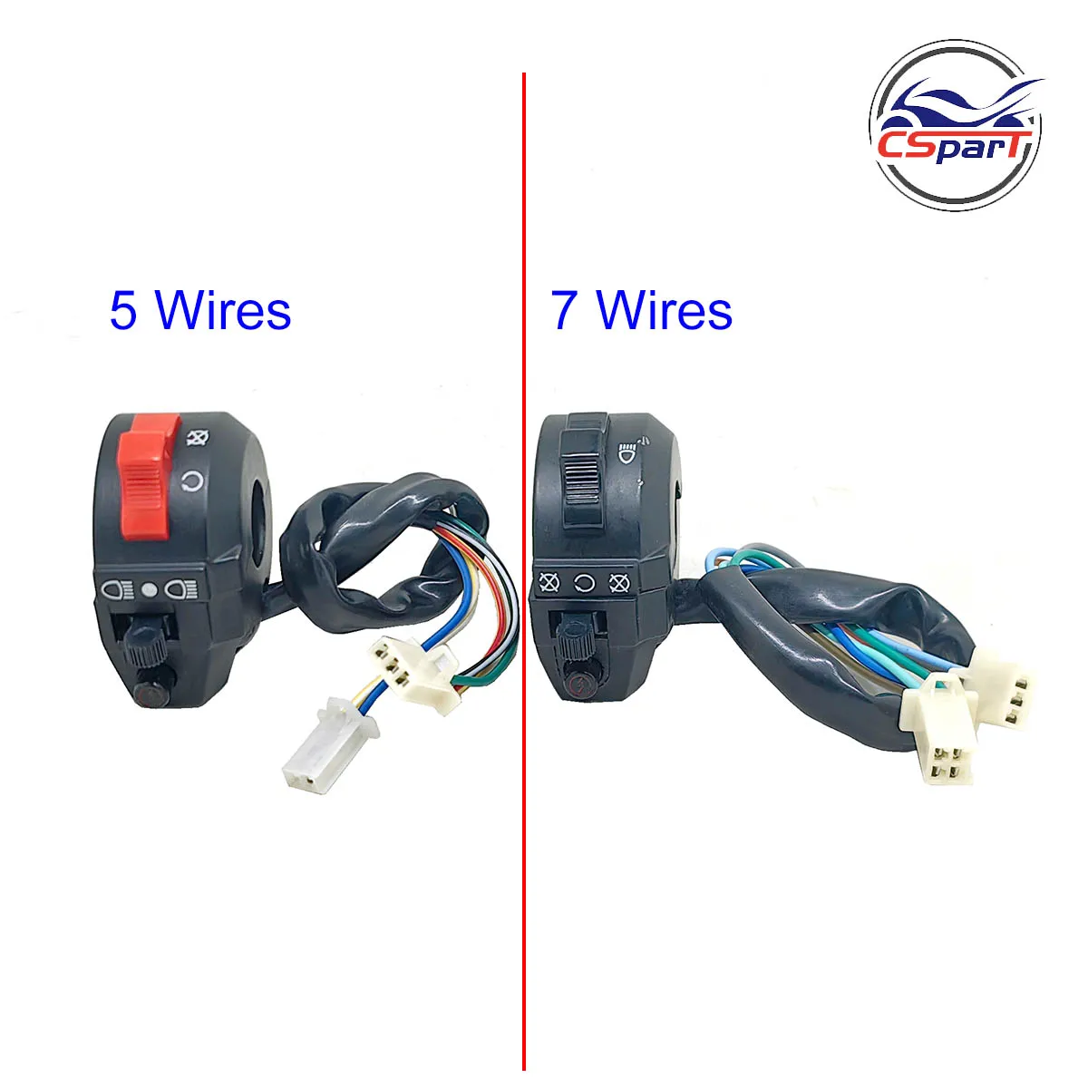 

Kill Headlight Start Left Handlebar Switch 50cc 90cc Kazuma Mini Falcon Meerkat 5 7 wire old new version