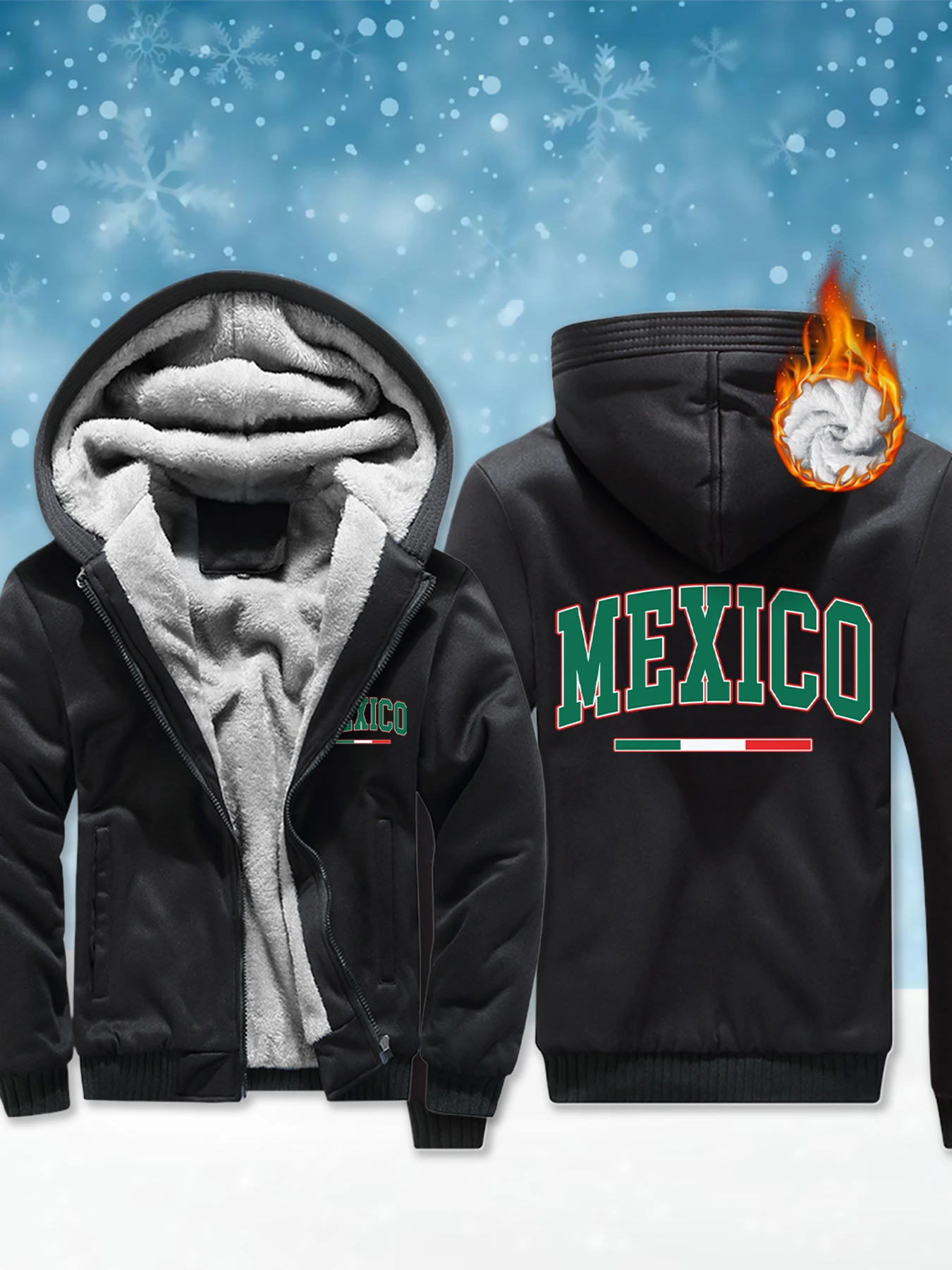 

Мексиканский креативный мужской свитшот с буквенным принтом, модное толстое пальто, повседневная зимняя уличная одежда, теплые уличные куртки высокого качества