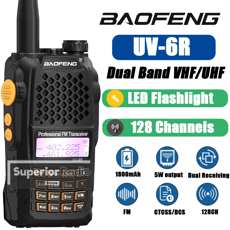 Baofeng UV-6R Walki… - image