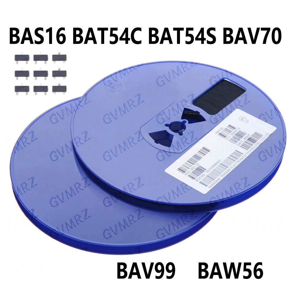 50/100/3000PCS SOT23 BAV99 BAV70 BAW56 BAS16 BAT54S BAT54C  voltage regulator IC SOT23 BAV99 BAV70 BAW56 BAS16