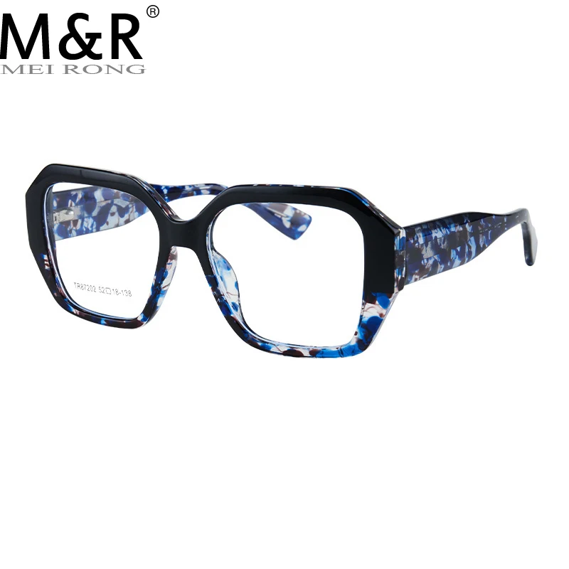 Retro Square Glasses Frame Anti-Blue Light Men Ladies Popular Style Optical Fashion Computer Glasses Plate Glasses