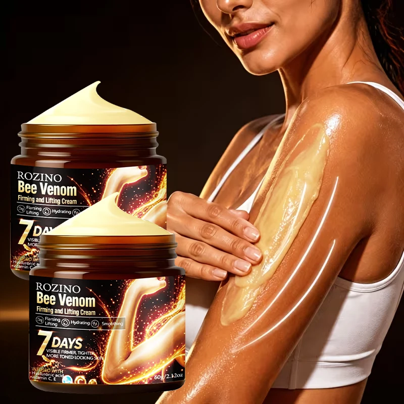 1 Stück/2 Stück/3 Stück Bienenvenom Straffende und Lifting-Pflegecreme zur Hautfeuchtigkeitsversorgung, Wirksam innerhalb einer Woche, spendet tiefgehend Feuchtigkeit und nährt die Haut, Geeignet für die Anwendung vor und nach dem Fitness- und Lauftraining an Armen, Bauch, Oberschenkeln und Gesäß, Verbessert die Hautelastizität, verbessert das Erscheinungsbild, Unisex – Detail 1