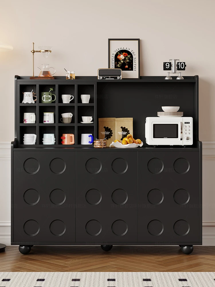 

dining side cabinet Living room tea cabinet with kettle Dining room Kitchen tea microwave oven cabinet Large capaci