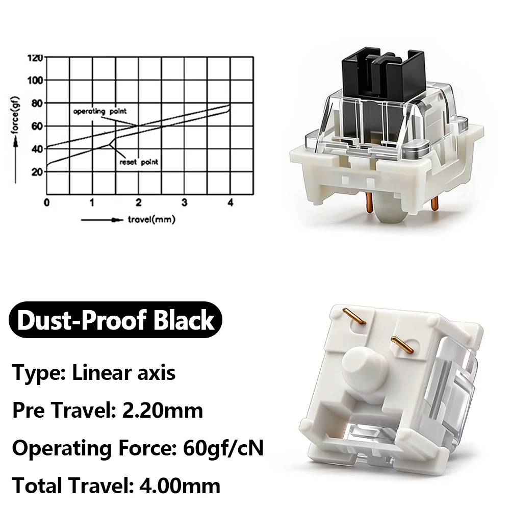110Pcs Outemu Switches for Mechanical Keyboard 3Pin Clicky Linear Tactile Silent Switch RGB LED SMD Gaming Mechan with MX Switch image 3