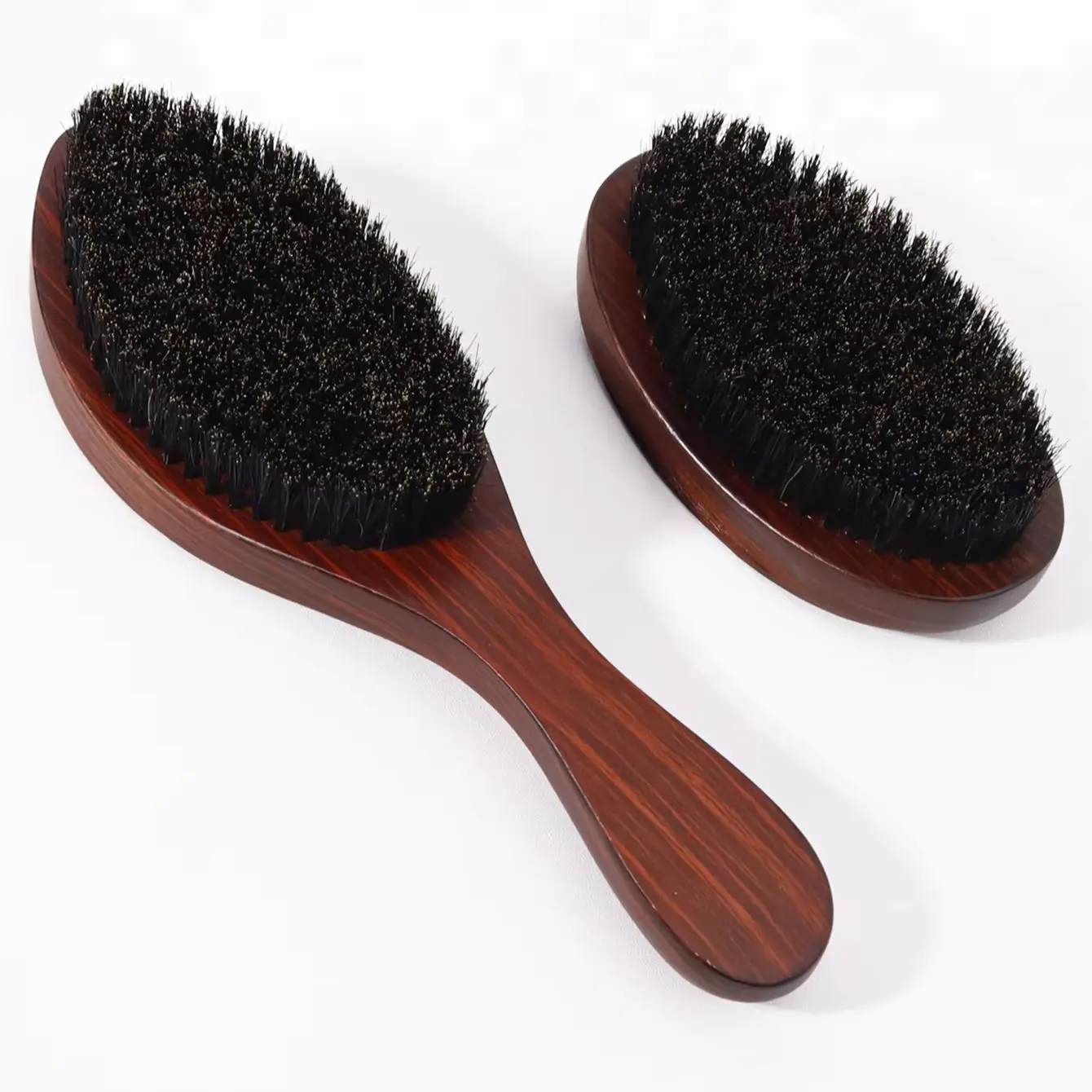 

High quality vintage textured bristle brush, soft natural bristles, anti-static brush, suitable for all hair types