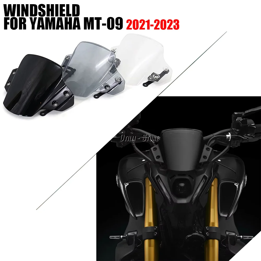 

For YAMAHA MT-09 MT09 2021-2023 Sport Touring Windshield WindScreen Wind Deflector