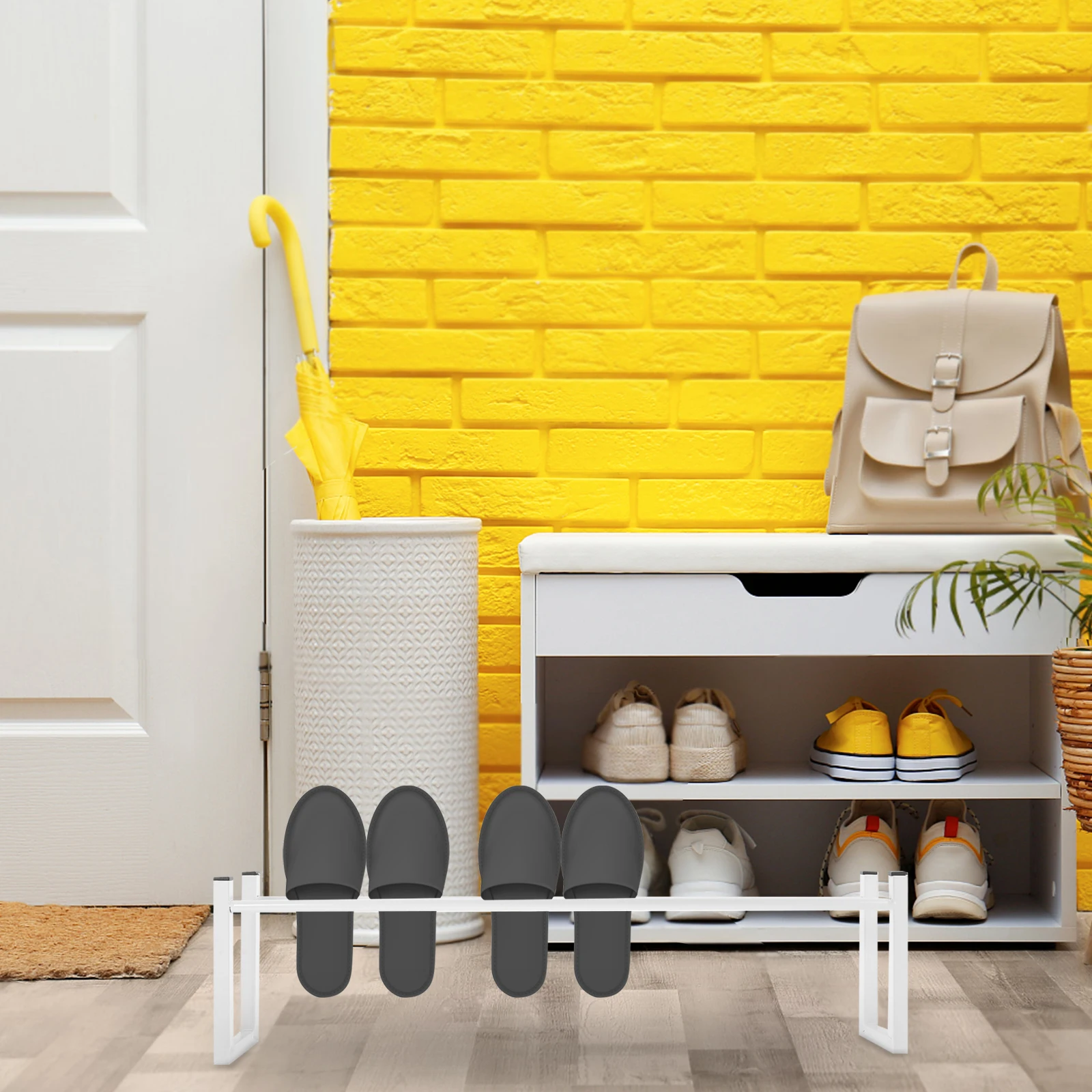 

Metal Shoe Storage Practical Shoes Organizer Household Useful Shoe Rack Shelf Large Capacity Easy Install