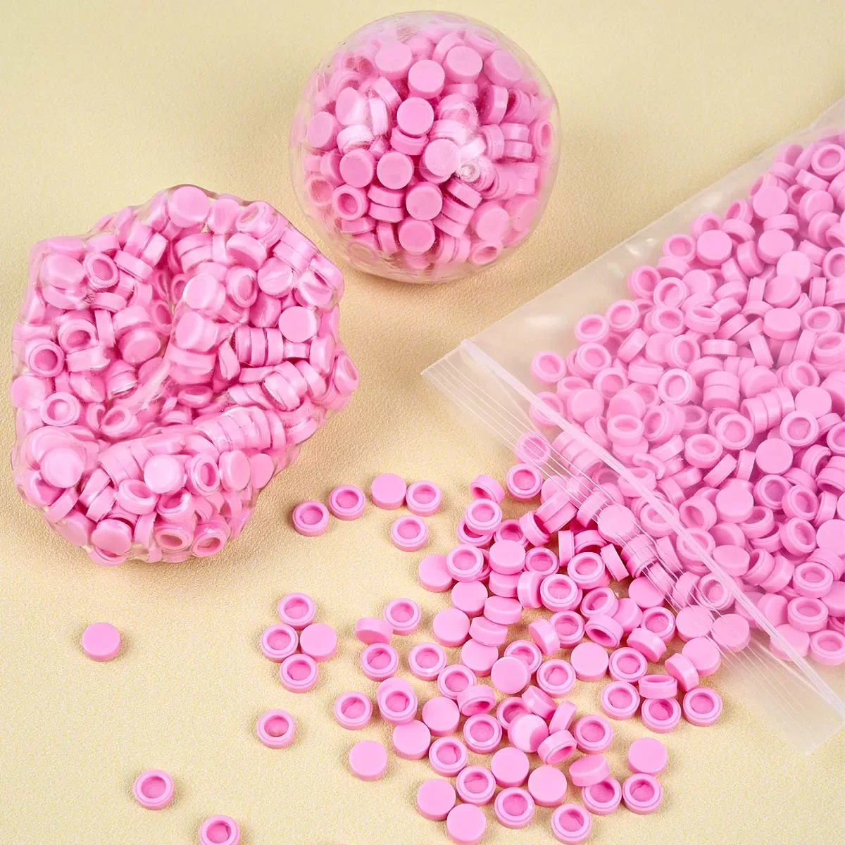 Small Round Granules Beads Filler for DIY Squishy Bobo Ball Plug Beads Squeeze Toy Stuffing Handmade Stress Relief Craft Accesso