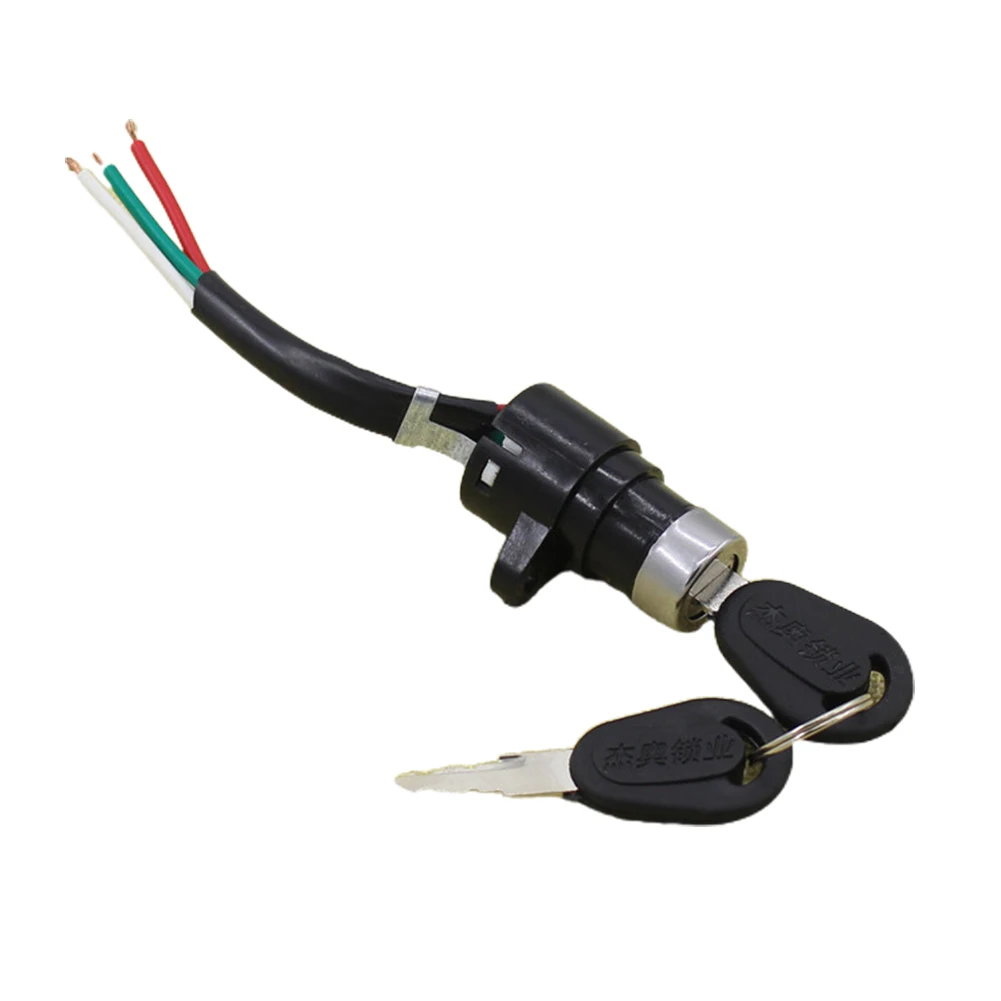 Electric Bicycle Ignition Switch Key Power Lock For Electric Scooter E-Bike Thumb Throttle Voltmeter E-bike Acccessories