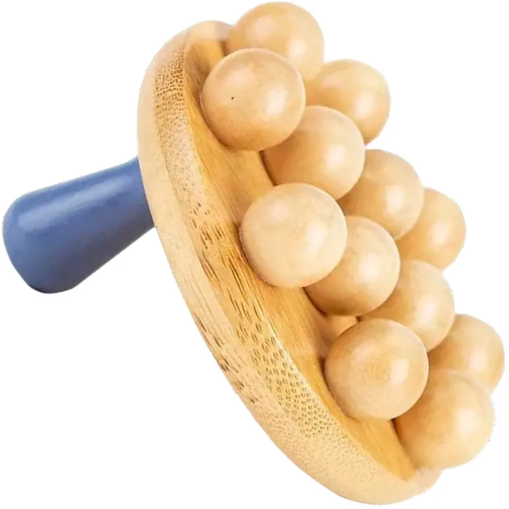 

Массажная щетка для сжигания жира, бамбуковый ручной ролик для снятия мышечной боли, портативный инструмент для улучшения кровообращения и массажа тела