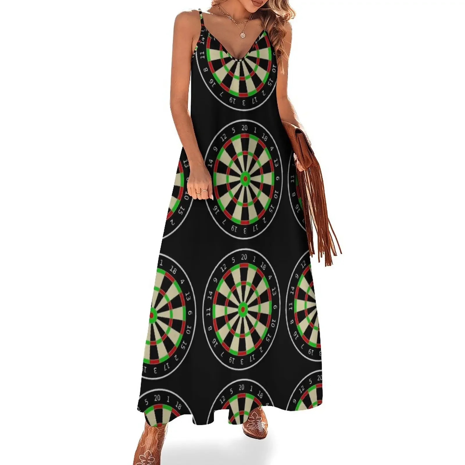 Dartboard Sleeveless Dress Women's summer suit elegant party dress for women 2025