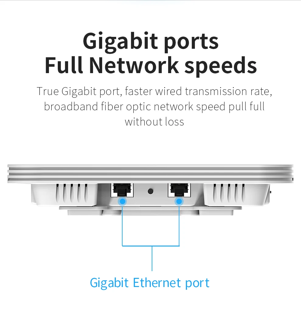 Wifi6 teto ap 3000m gigabit poe rj45 ponto de acesso interno sem fio 2.4 5.8ghz montado na parede wifi repetidor capa roaming