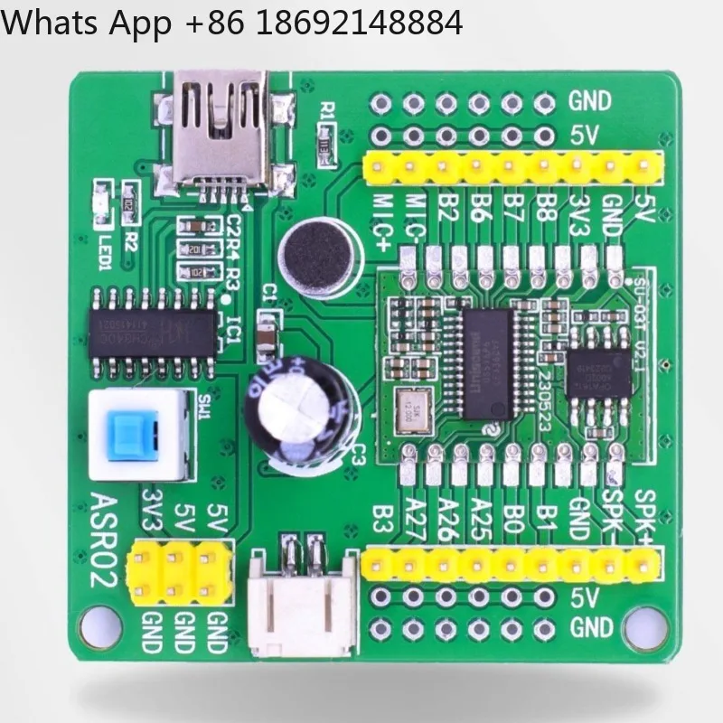 

ASR02 offline automatic speech recognition module intelligent interactive dialogue sound compatibility