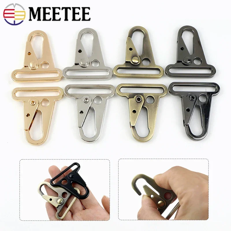 

2/4/10Pcs 38mm Metal Buckles Bag Strap Snap Hook Keychain Trigger Buckle Webbing Connect Clip Clasp DIY Accessories for Handbags