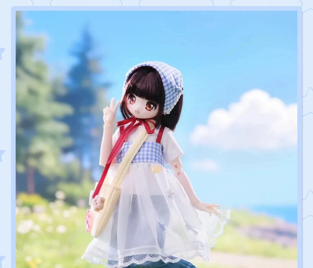 Original SyncyLand OOTD BJD Blind Box Niedliche Anime-Puppe mit Beweglichen Gelenken und Echthaar Key 2 Mini Sammelfigur Wohndekor Geschenk – Detail 12
