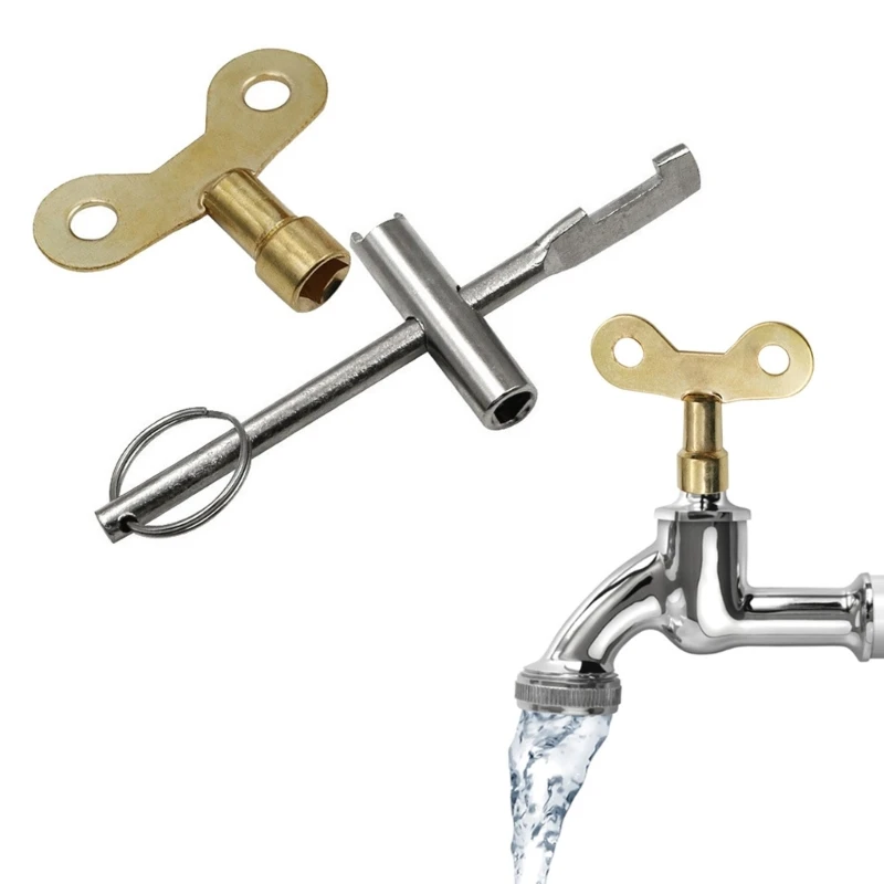 Essential Water Faucet Control Set with Wrench Water Tap Key Wrench set for Various Locations Like Homes Offices Hotels Y5GB