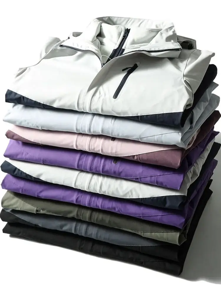 

Men's Casual Windproof Waterproof Jaet Coat ex Detachable Two-Piece Set Autumn Winter Outdoor Leisure Faion Polyester...