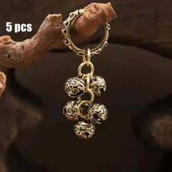 16mm Brass Handicraft Die-Casting Wind Chimes Bell Button Wind Bell Tibetan Bronze Bell Gift Home Souvenir Decoration Pendant