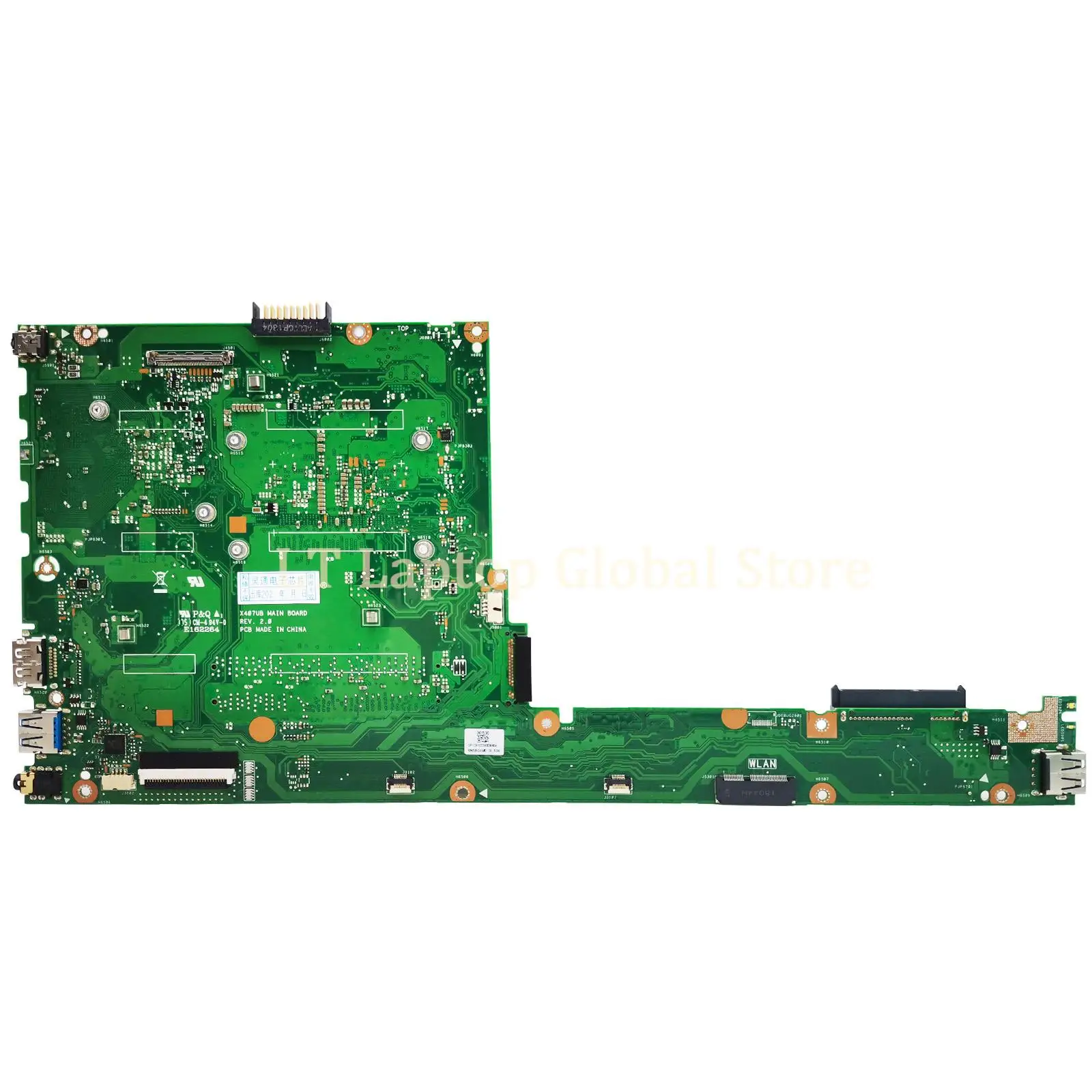 Placa-mãe do portátil para ASUS, X407UB, A407UB, F407UA, F407UB, X407UF, A407UA, A407UF, F407UF, X407U, CPU, I3, I5, I7