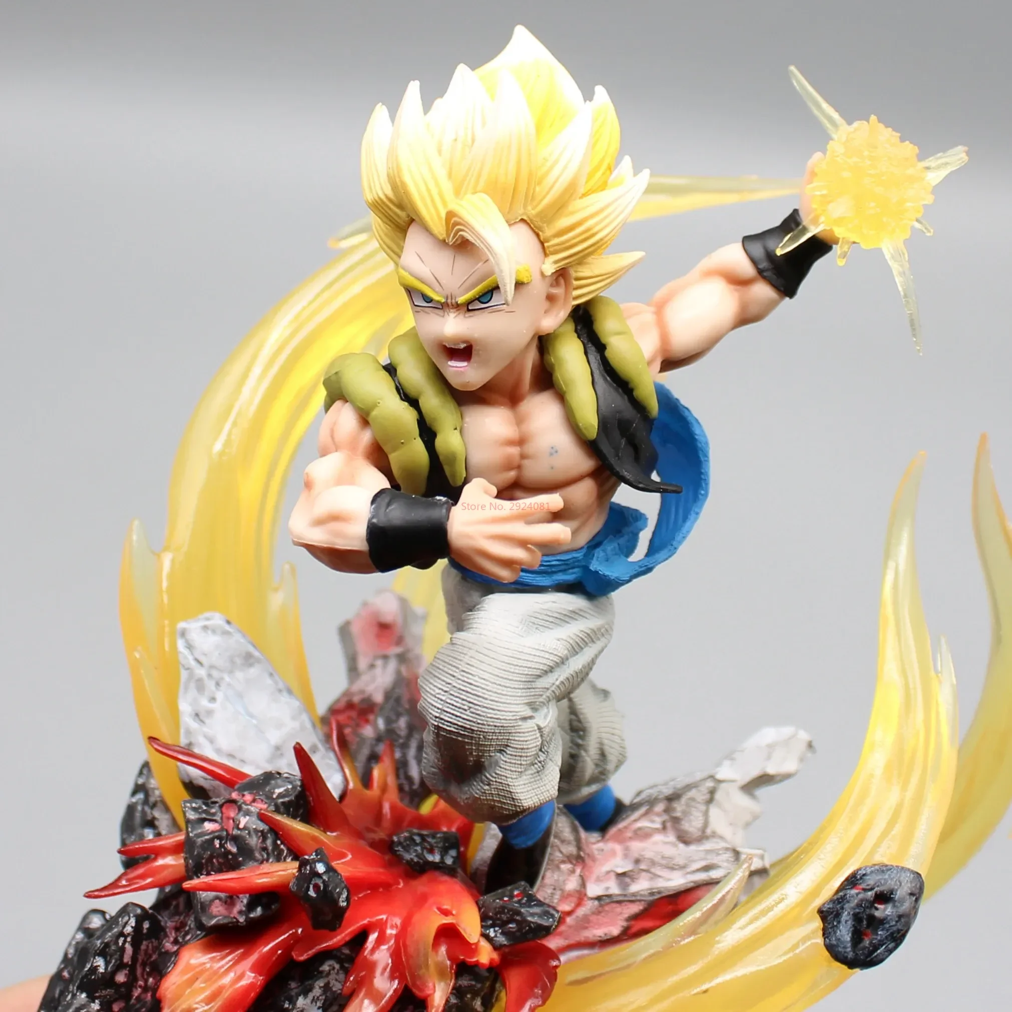 Gk Dragon Ball Gogeta Vs. Brolly Resonance Series Battle Scene Hand-Made Model Ornaments Can Be Collected Around Models.