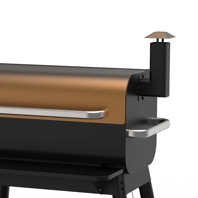 Profession ODM OEM Outdoor Garden Premium Trolley Wood Pellet Grill Smoker Barbecue Charcoal BBQ 