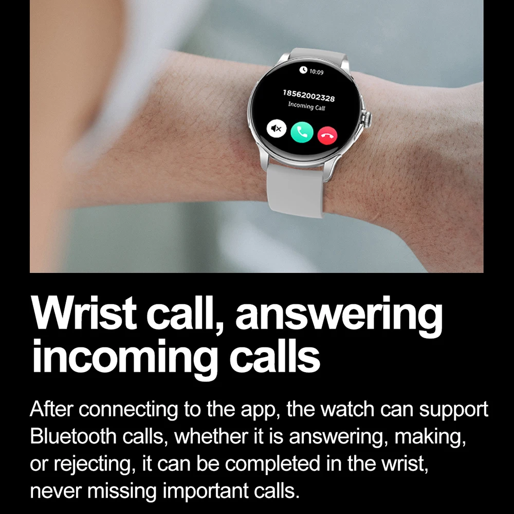 Men's Smart Watch with AMOLED Touch Screen