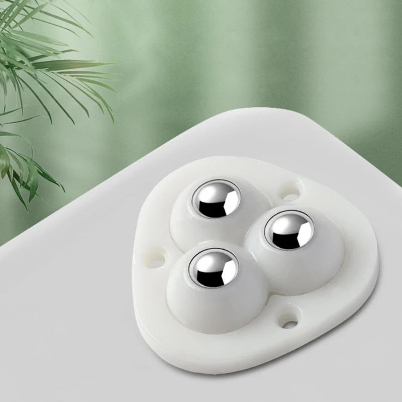 Self Adhesive Pulley Small Slide Boxes Caster Mini Swivel Caster with 360 Degree Rotation (4 Pcs) Dropship