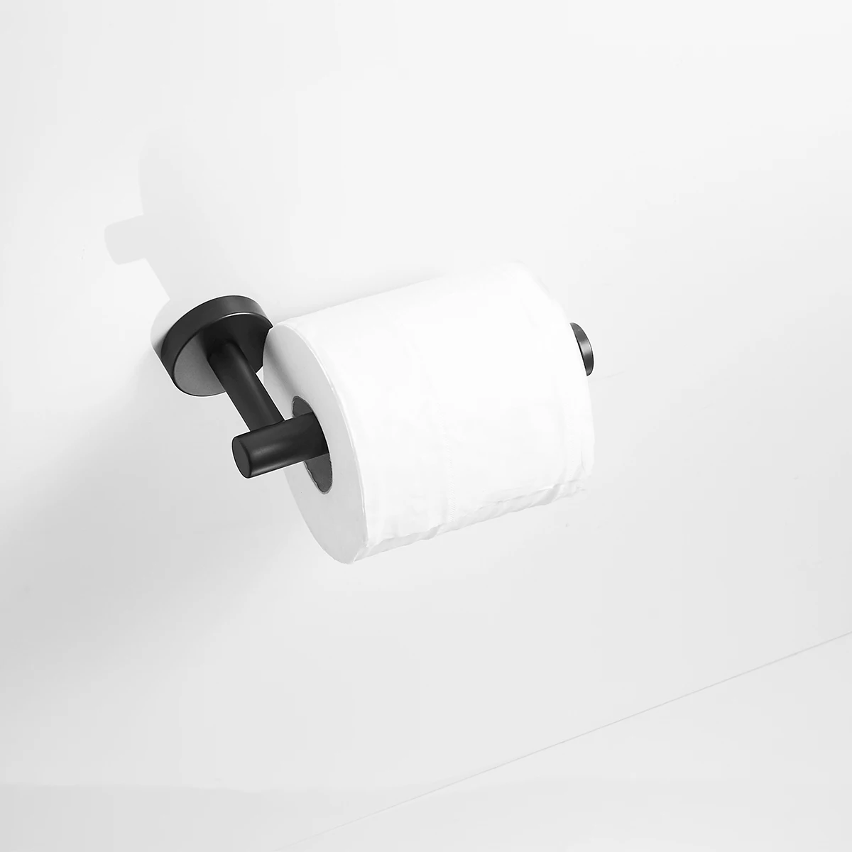 

Black Paper Towel Holder, Toilet Paper Holder, Wall-Mounted Roll Paper Holder - Suitable for Bathroom, Kitchen, Bedroom