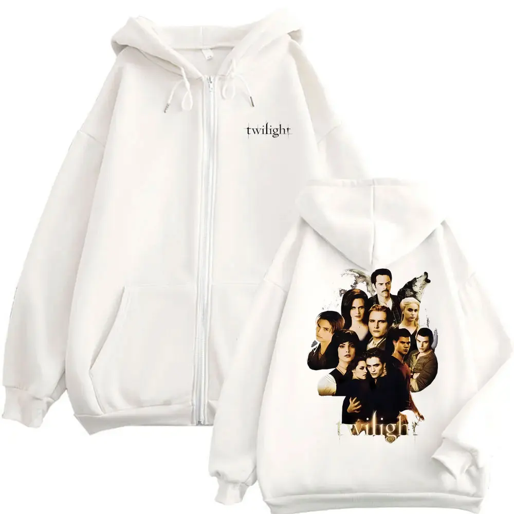 فيلم الشفق مصاص دماء روبرت باتينسون إدوارد كولين بيلا قلنسوة بسحاب الرجال النساء عادية الصوف القطن خمر زمم سترة #6