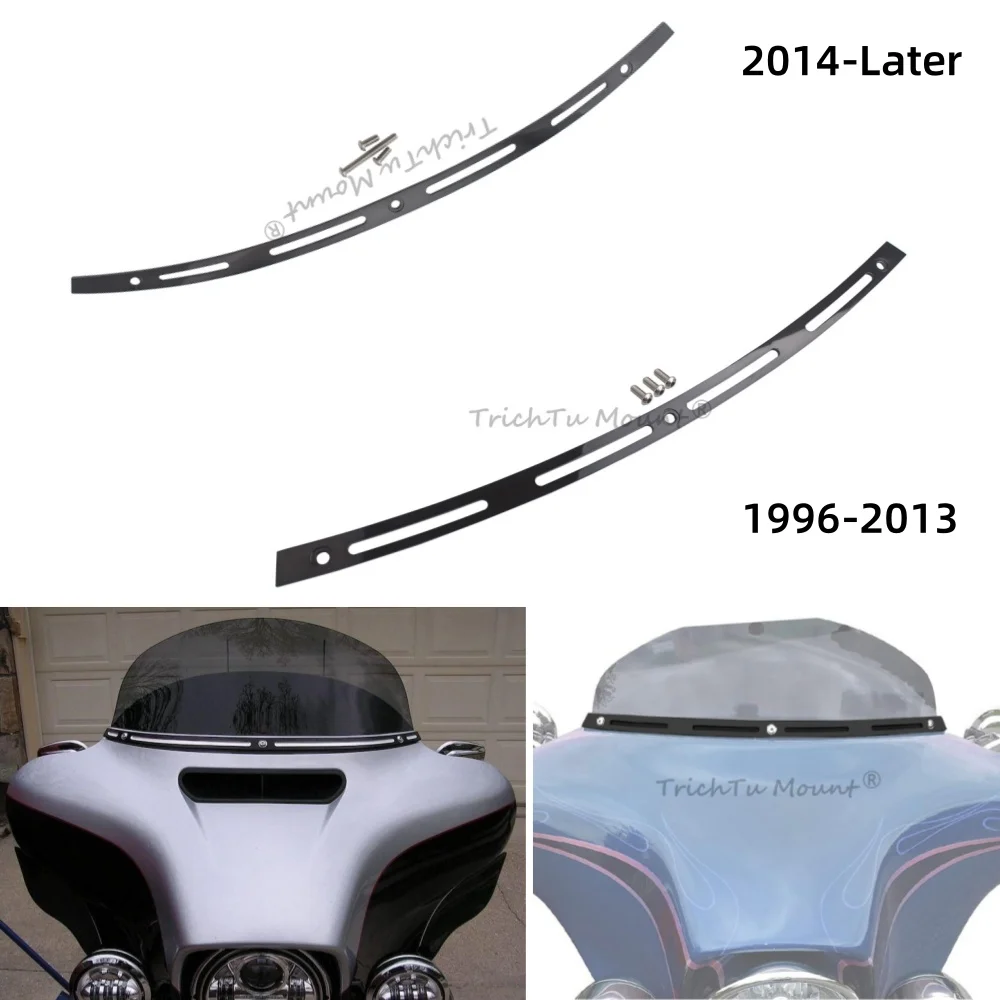 

Motorcycle Accessories Windshield Windscreen Trim For Harley Touring Electra Street Glide Ultra FLHTC FLHXS FLHTCUTG 1996-2024
