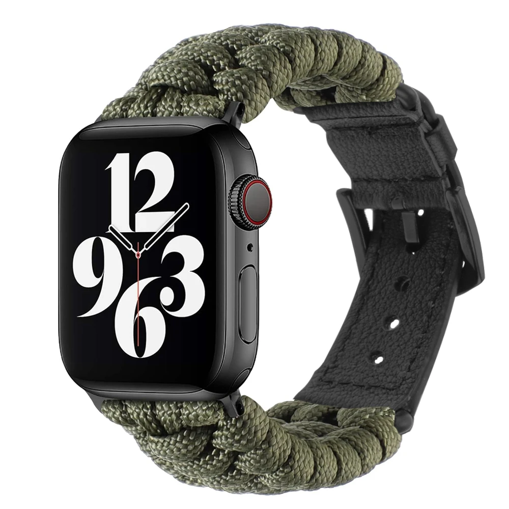 Correa for apple watch band 45mm 44mm 42mm 41mm 40mm 38mm series 9 8 7 6 5 4 se sports Nylon strap iwatch ultra 2 49mm bracelet