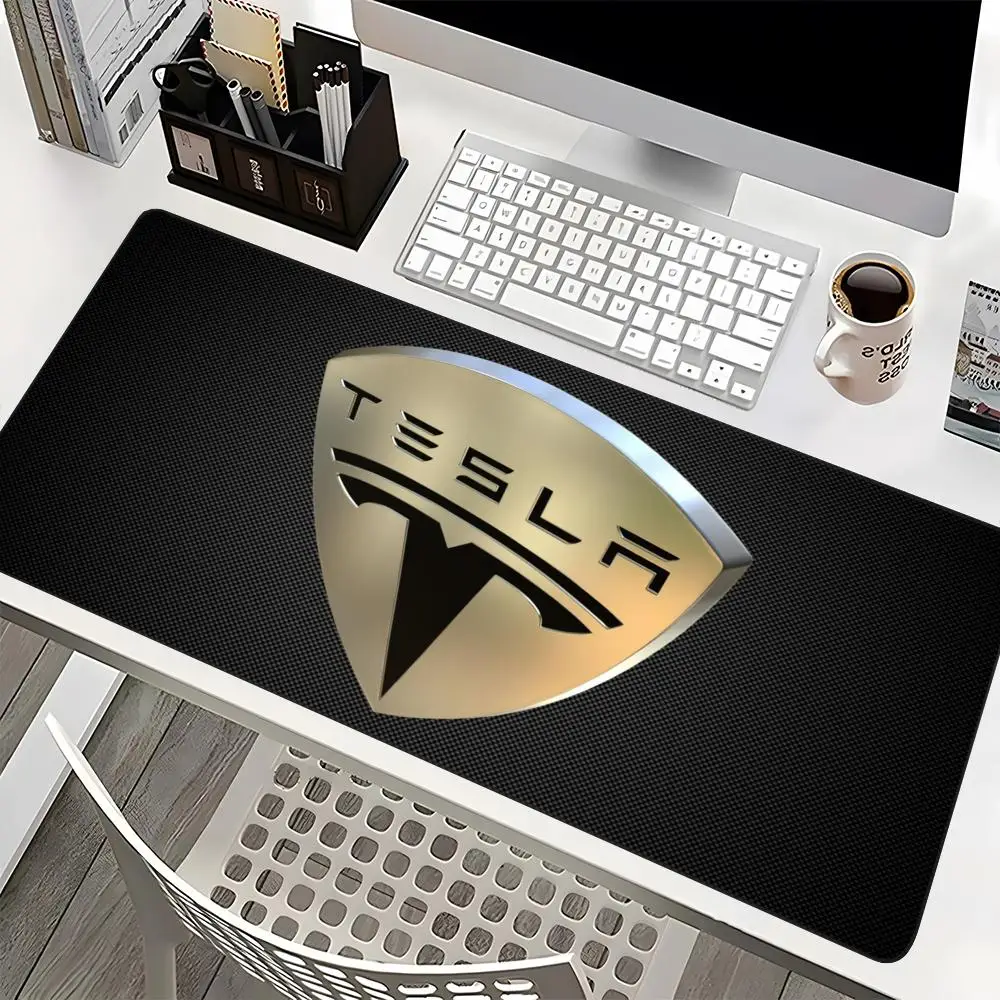 New Energy Car Tesla Loog Mouse Pad Large Computer Gaming Accessories MousePads Desk Mats Carpet Anti-slip Laptop Soft Mice