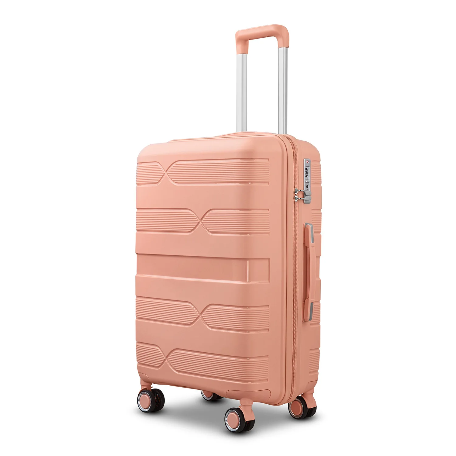 Valise de Voyage à Roulettes de 20 Pouces pour Homme Bagage à Main de Grande Capacité avec Serrure à Combinaison