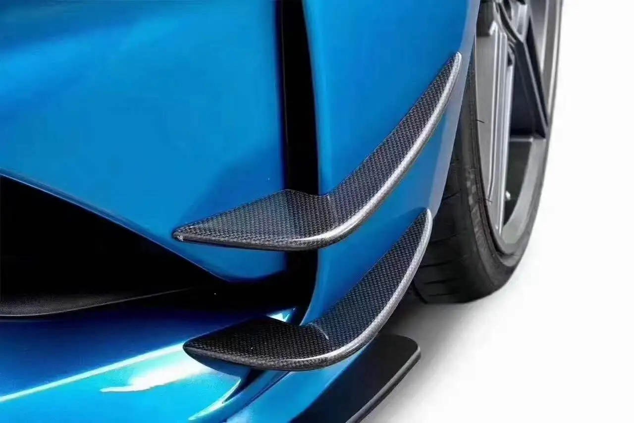 

STLFDry Carbon Fiber AC Style Front Side Fender Trims Canards for BMWs 2014-2019 M2 F87 M2C F87 Front Side Fender Trims Canards