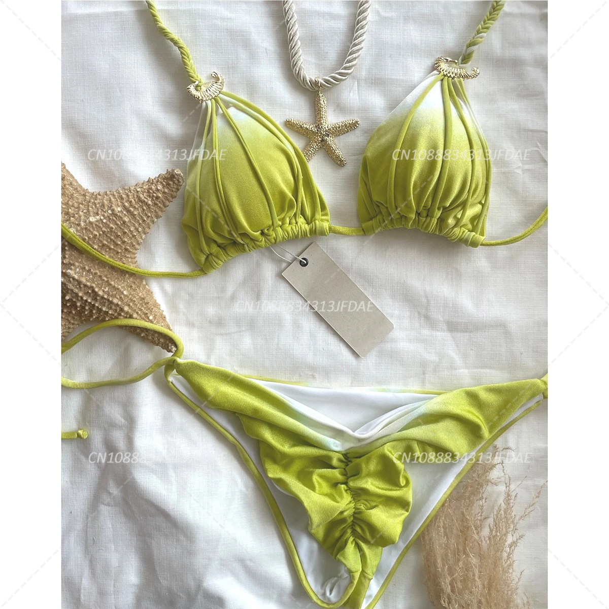 

Новое бикини, сексуальный купальник с разрезом тай-дай для женщин, женские купальники