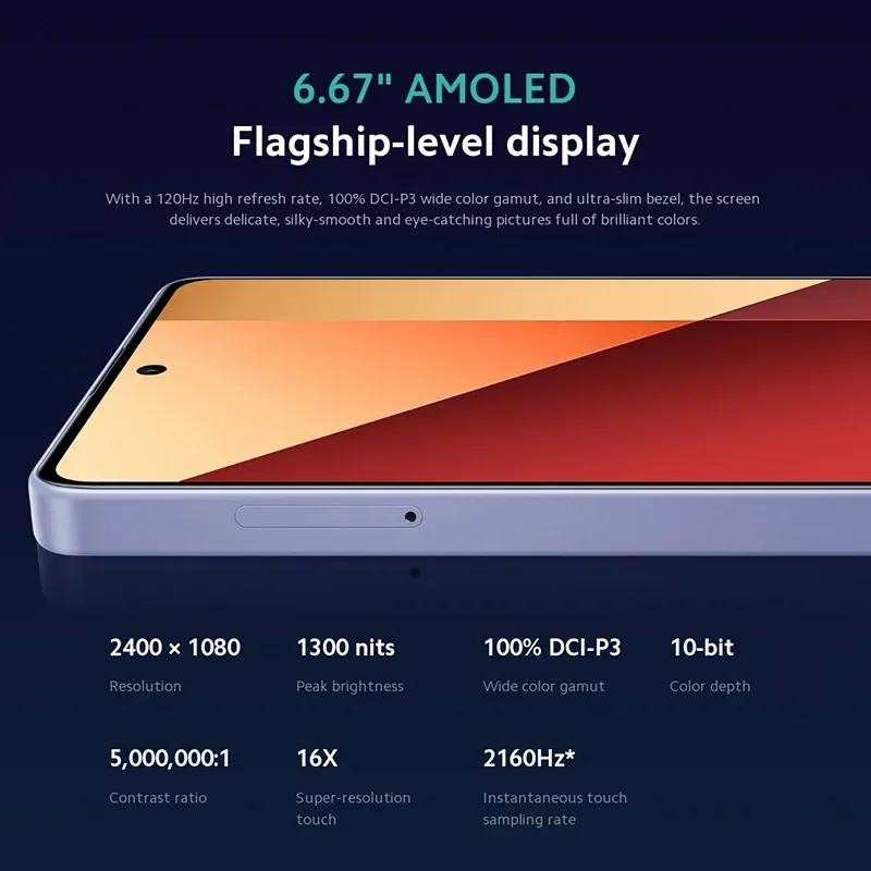Nova versão global xiaomi redmi note 13 pro 4g smartphone mtk helio G99-Ultra 6.67 \