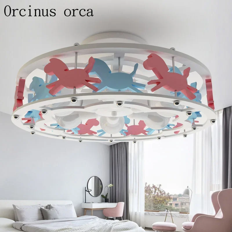 

Creative cartoon Trojan horse LED ceiling lamp Boy Bedroom Princess Room child room eye LED lamp free shipping