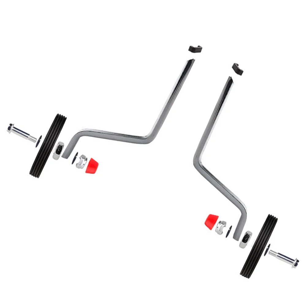 

1 комплект, сменный стабилизатор для велосипеда, профессиональные вспомогательные колеса, противоскользящие, износостойкие, простая установка для детских велосипедов