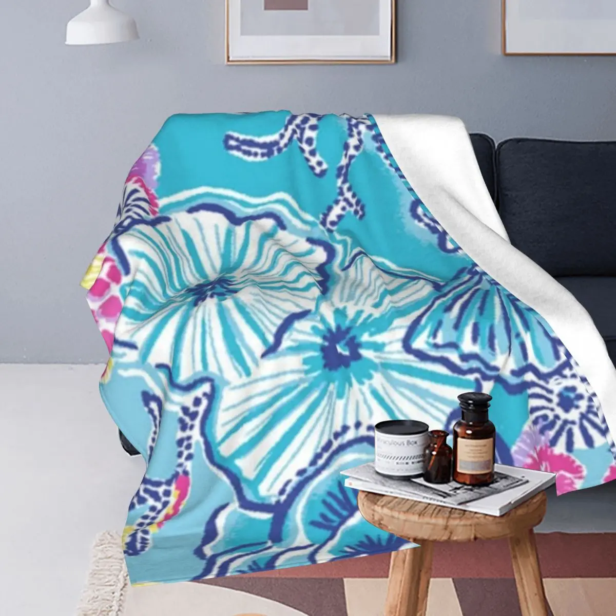 Lily Pulitzer coperta flanella Multi-funzione coperte divano coperta per divano biancheria da letto plaid Outdoor copriletto trapunta